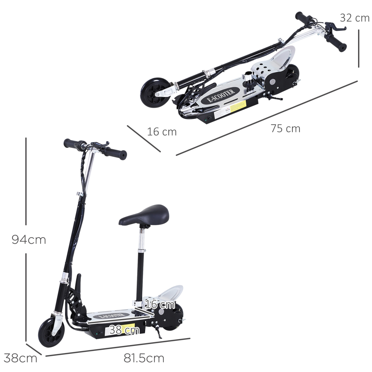 VoltRide™ Electric Scooter – Black