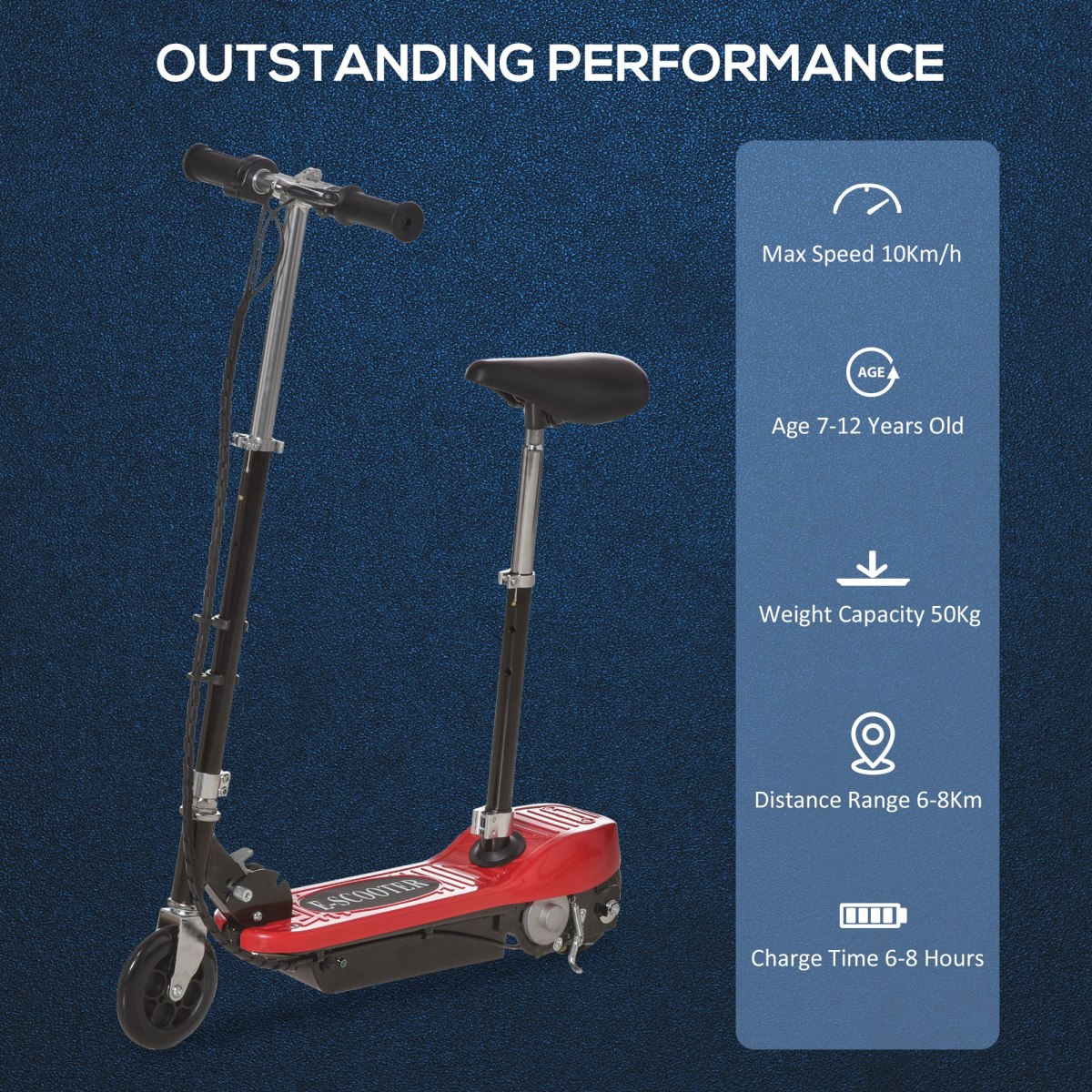 VoltRide™ Electric Scooter – Red