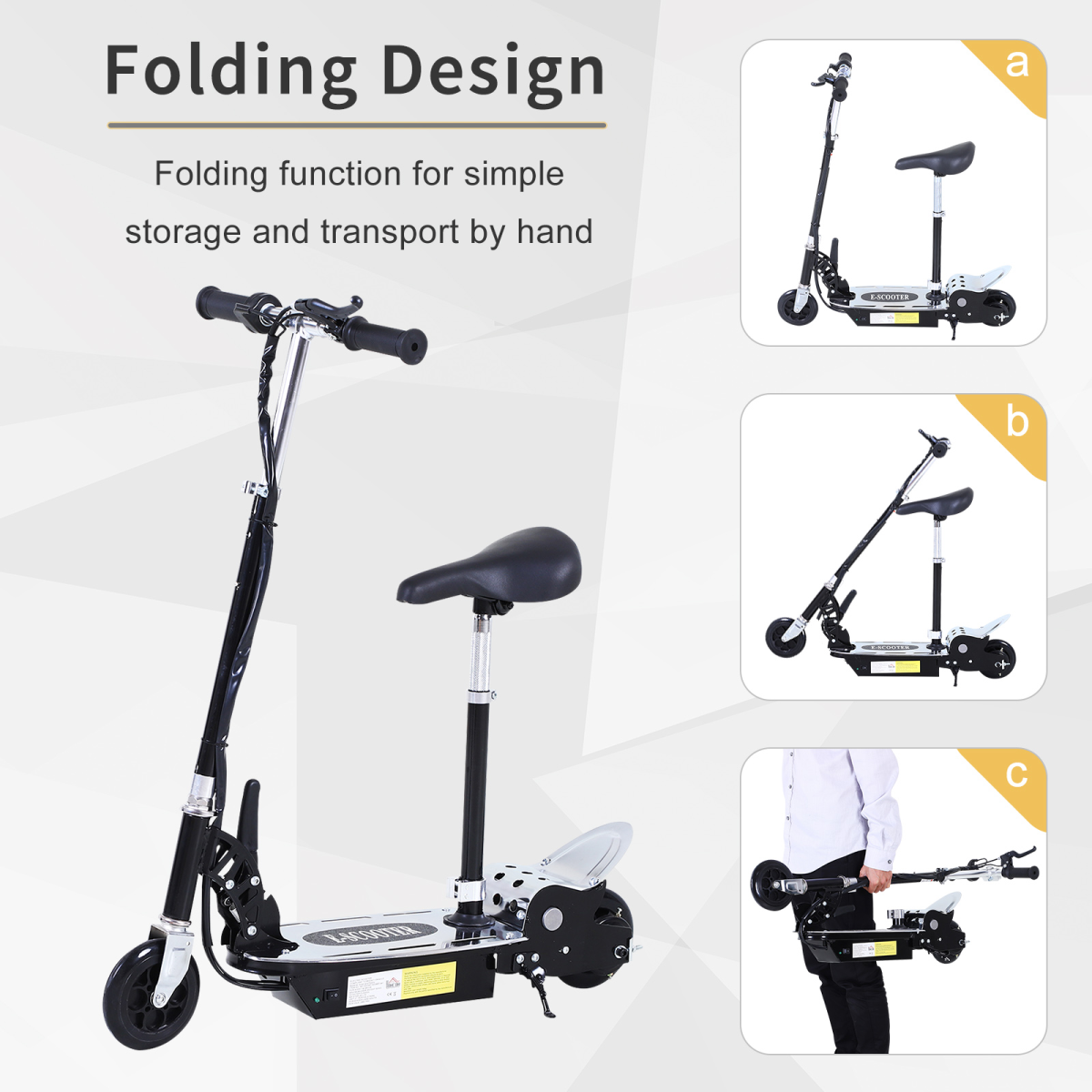 VoltRide™ Electric Scooter – Black