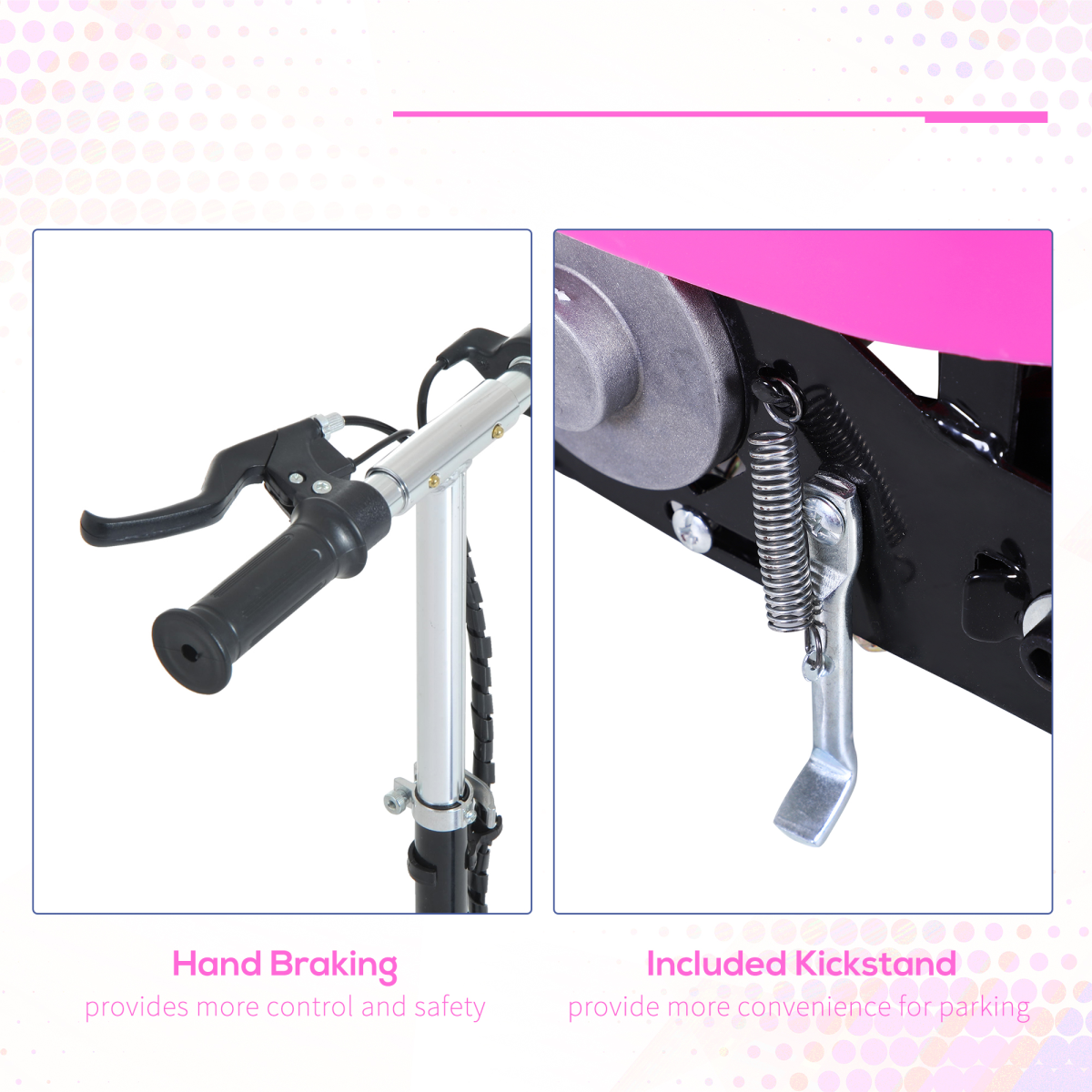 VoltRide™ Electric Scooter – Pink