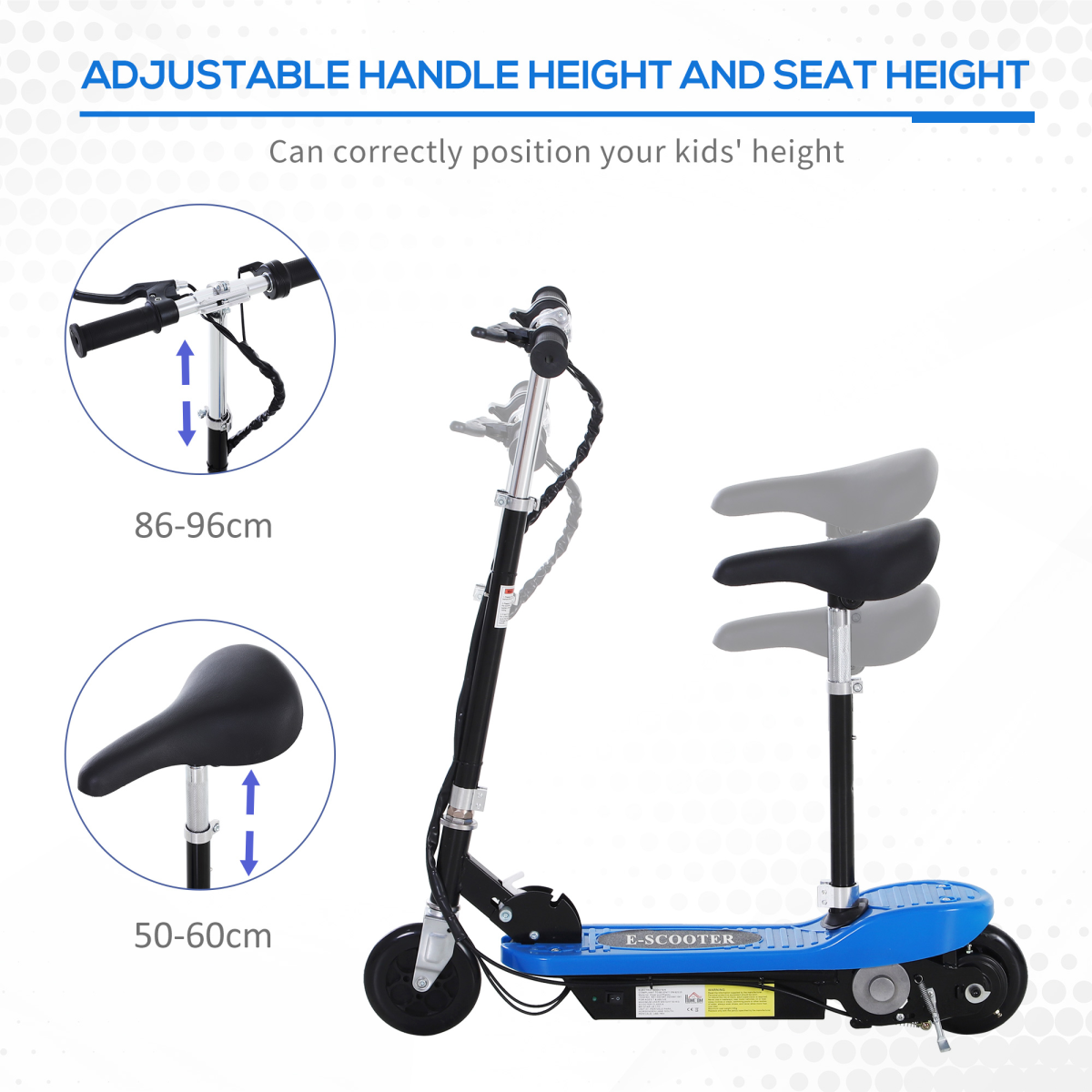 VoltRide™ Electric Scooter – Blue